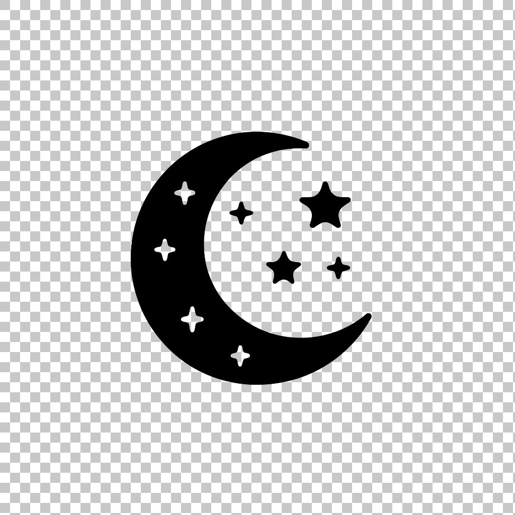 Moon icon png, Moonlit Night Graphic, Lunar Symbol