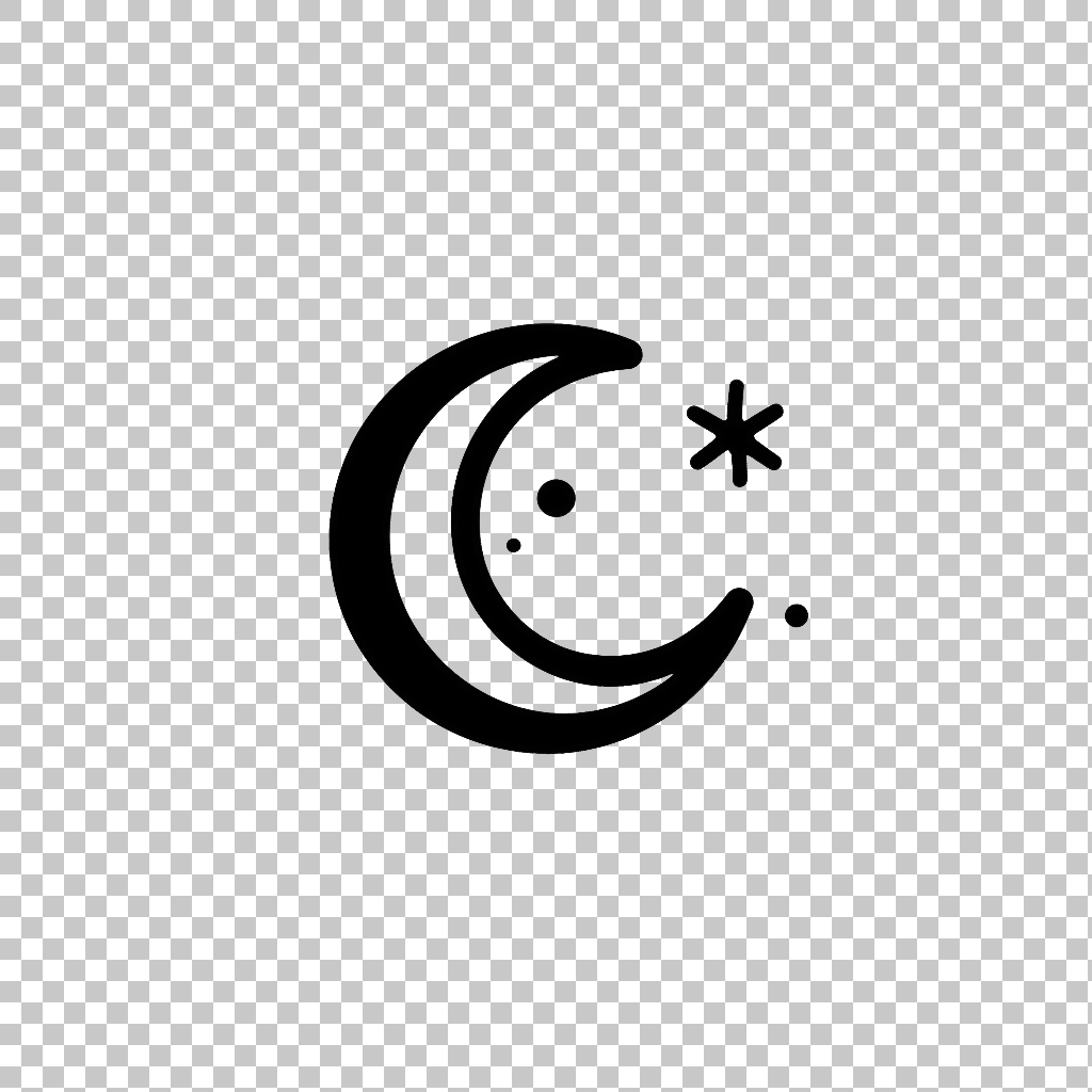Moon icon png, Lunar Surface Illustration, Night Sky Sign