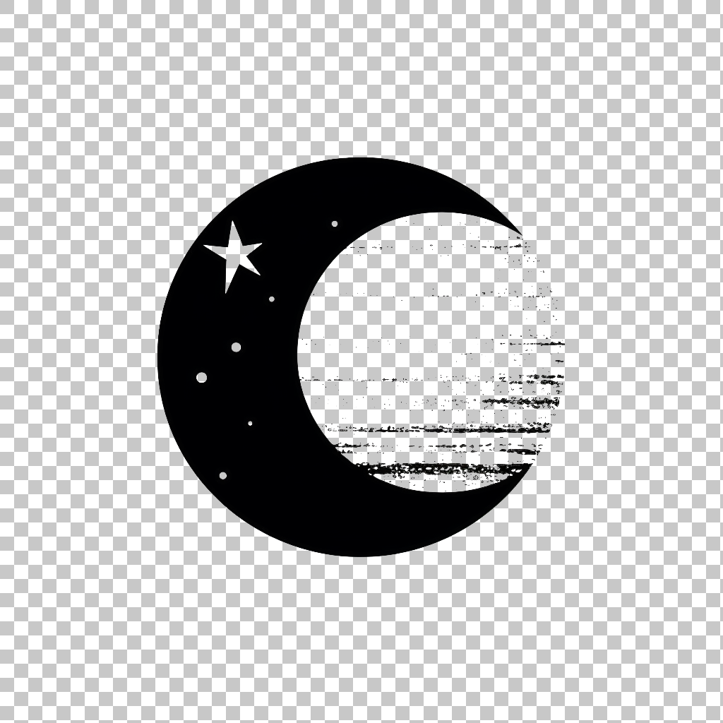 Moon icon png, Lunar Phase Illustration, Night Sky Sign