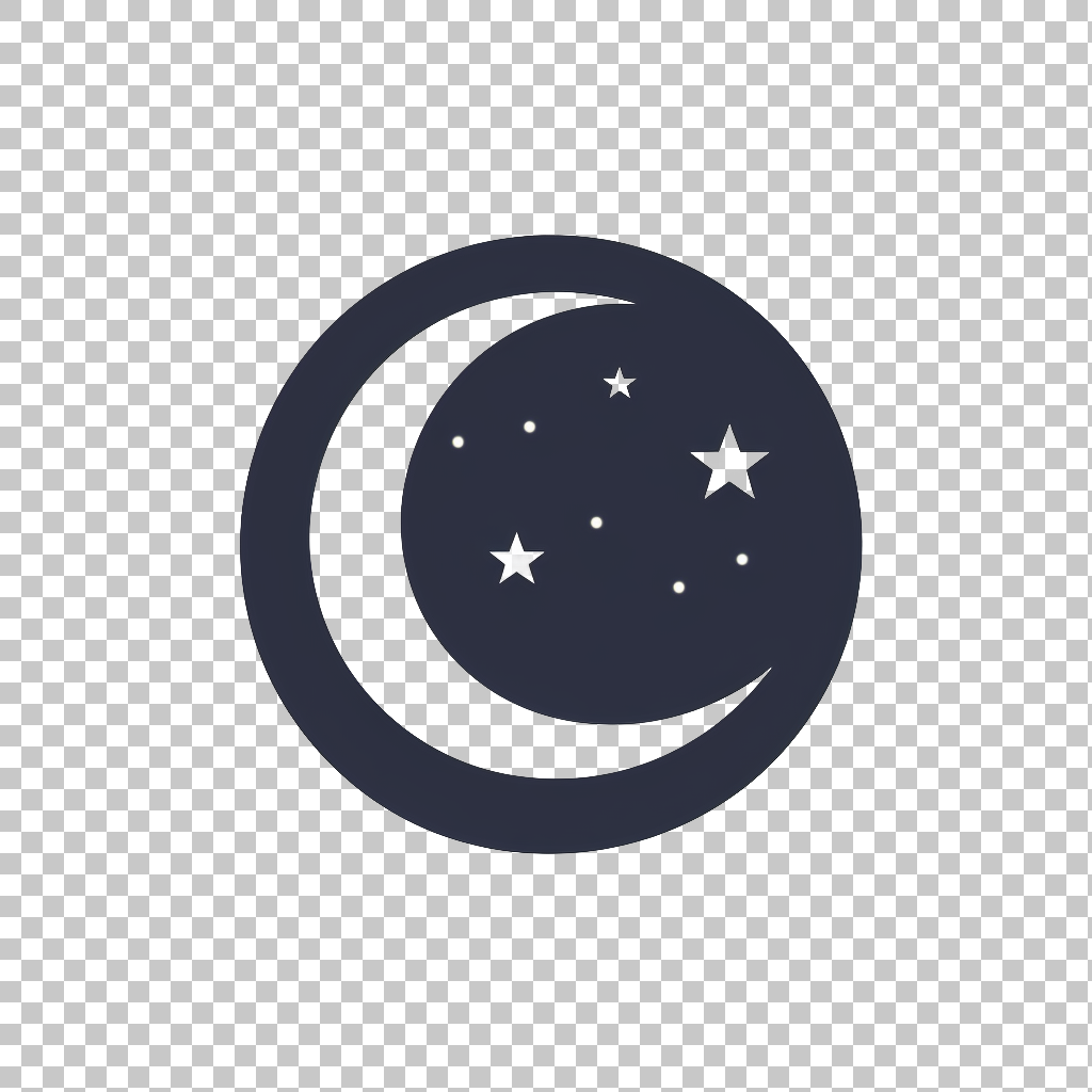 Moon icon png, Lunar Symbol Illustration, Night Sky Sign