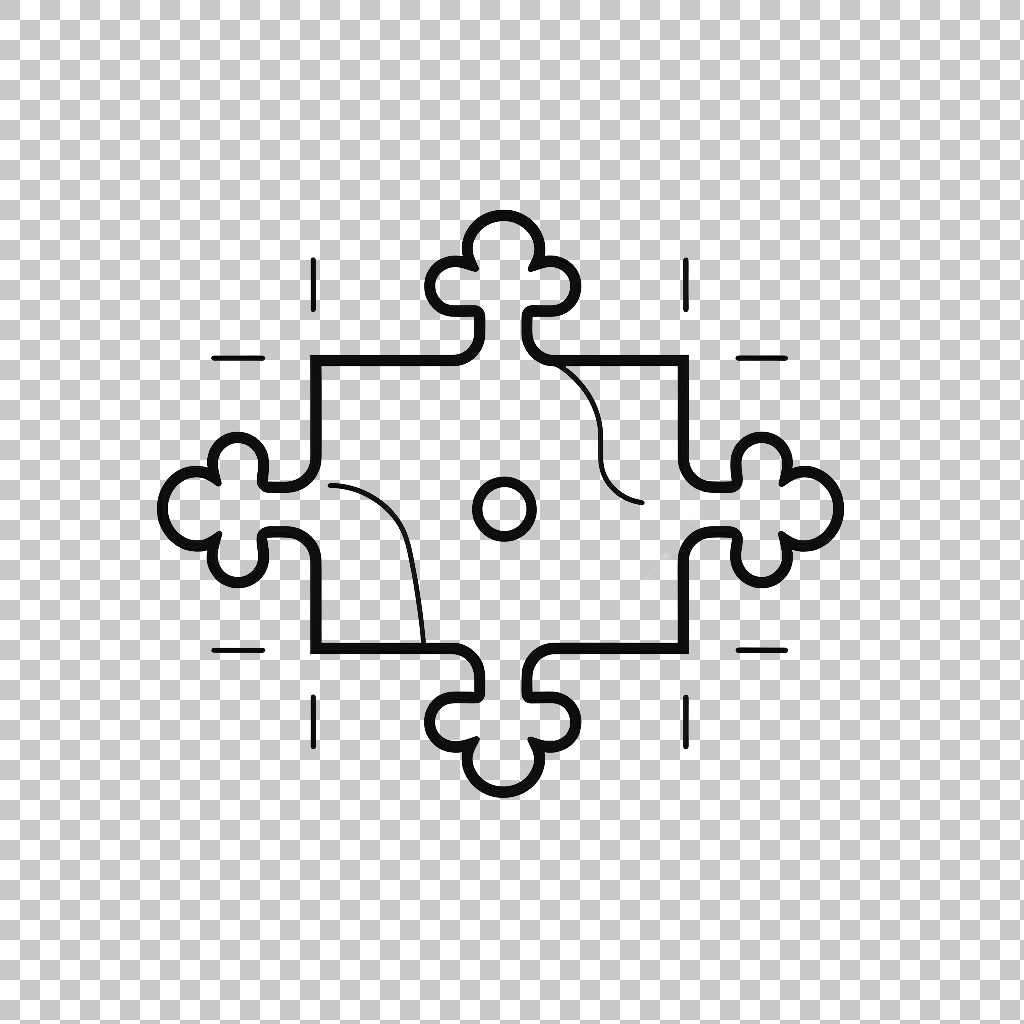 Puzzle Icon png, Problem Solving Graphic, Jigsaw Symbol