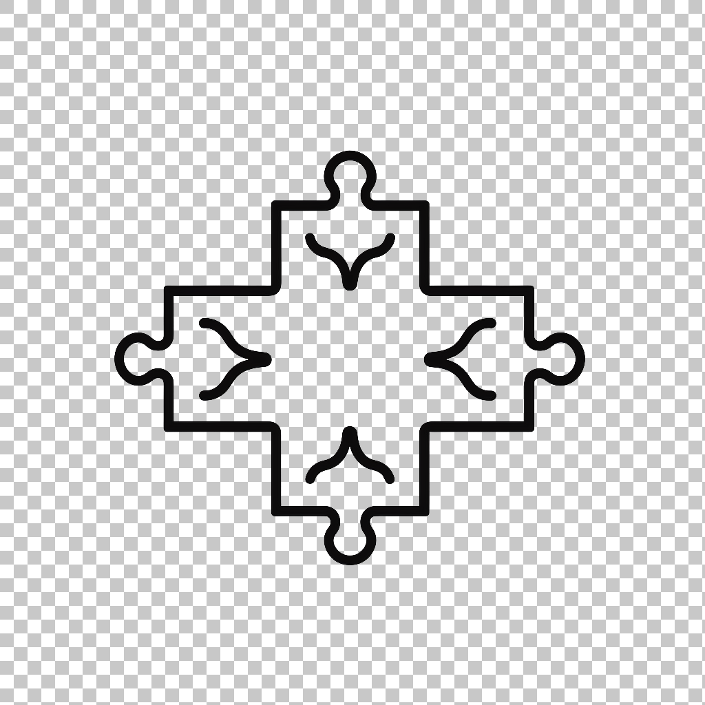 Puzzle Icon png, Puzzle Piece Graphic, Intelligence Symbol