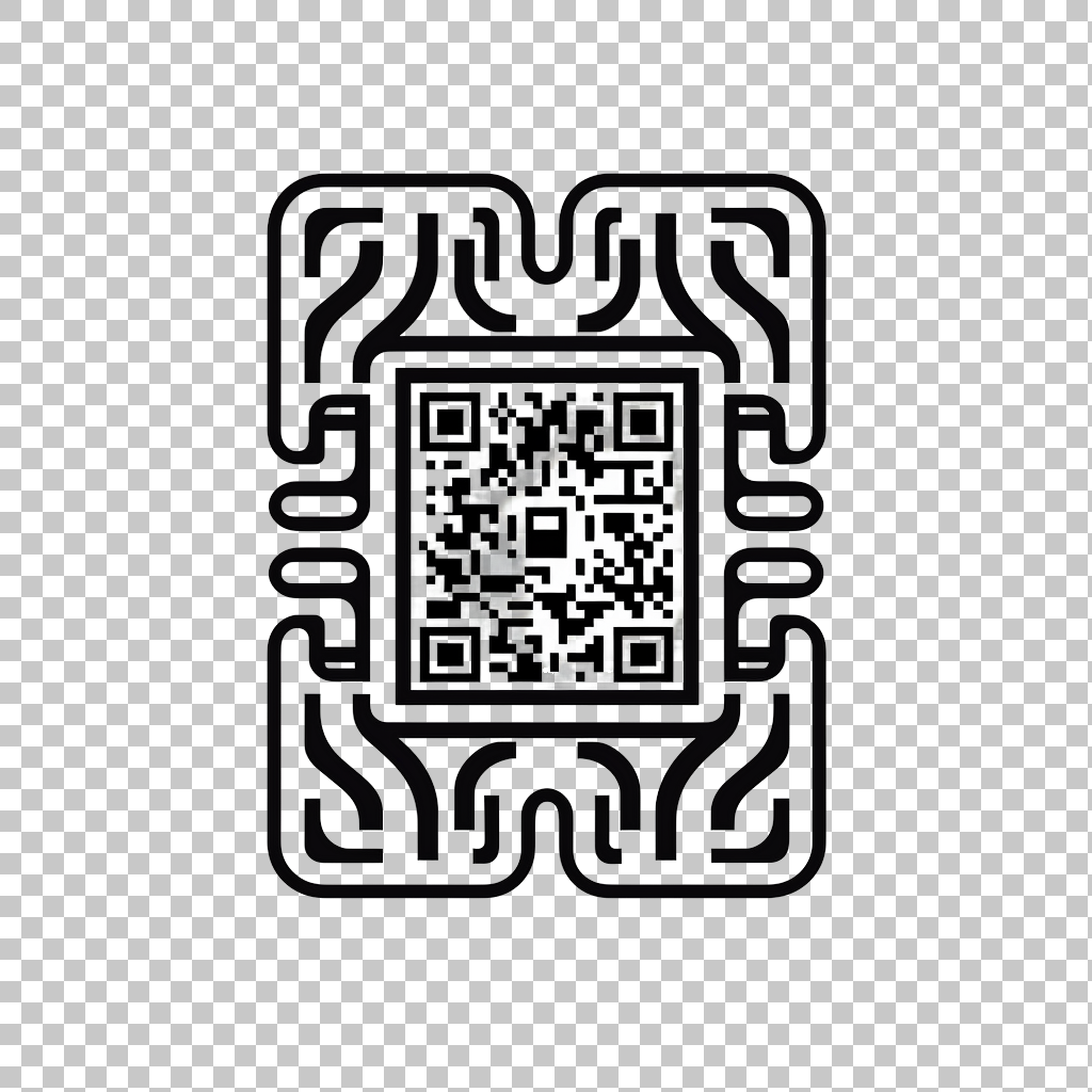 Digital QR Code Icon png, Scan Barcode Symbol, Mobile Technology
