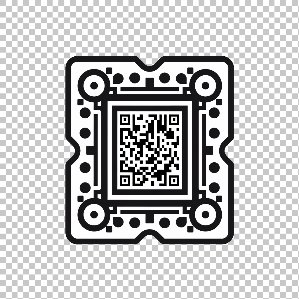 QR Code Graphic png, Digital Matrix Symbol, Barcode Illustration