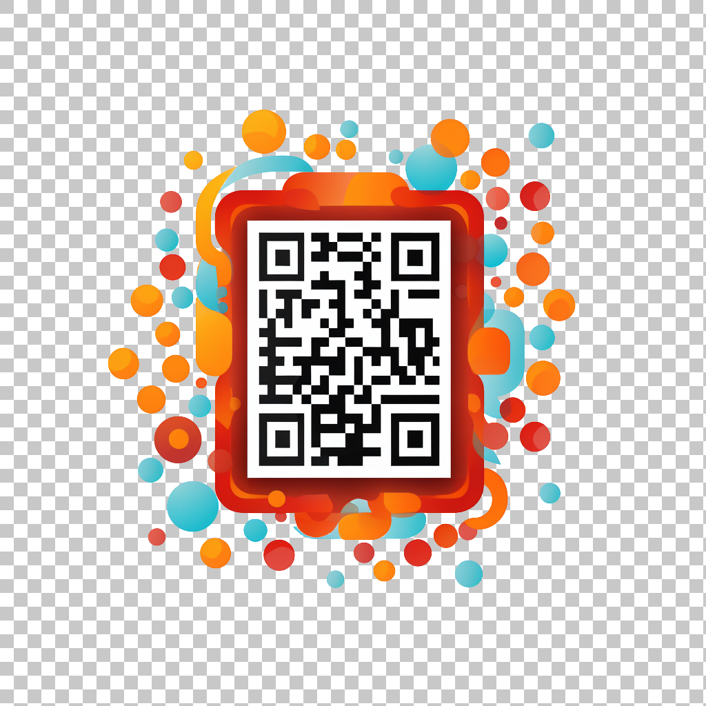 Mobile QR Code Graphic png, Digital Barcode Symbol, Smartphone Illustration