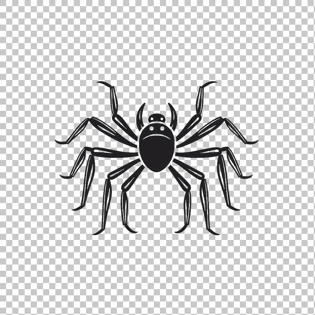 Spider Graphic Icon png, Insect Symbol, Bug Illustration
