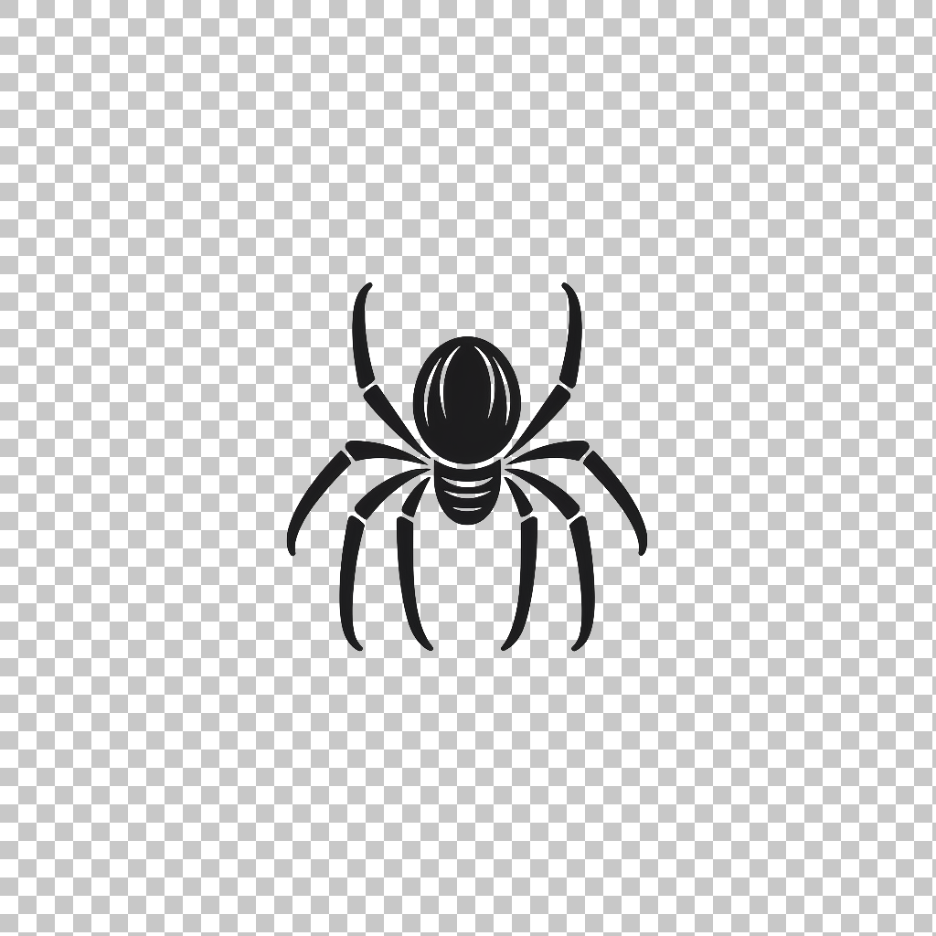 Spider Background Icon png, Insect Symbol, Bug Illustration