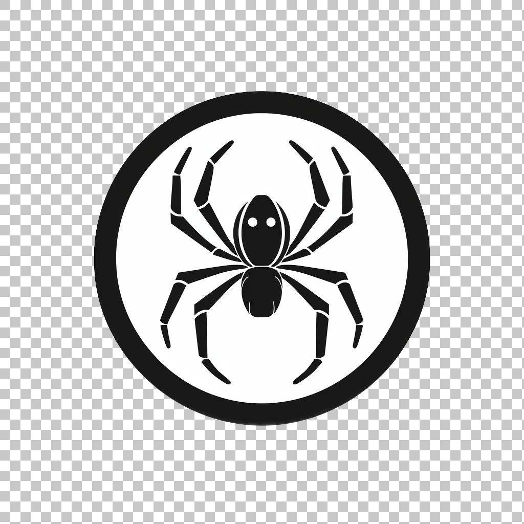 Spider Pattern Icon png, Insect Symbol, Bug Illustration
