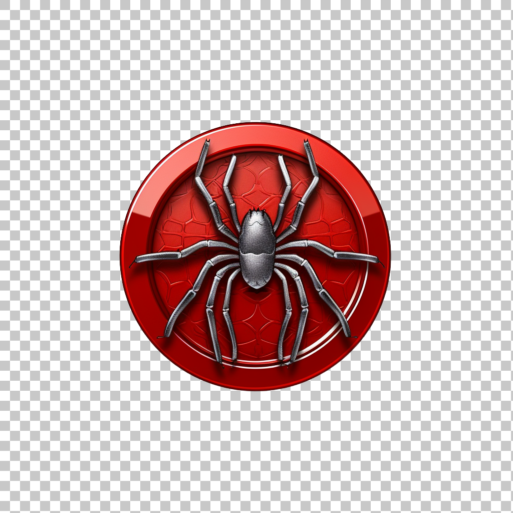 Spider Silhouette Icon png, Arachnid Symbol, Web Illustration