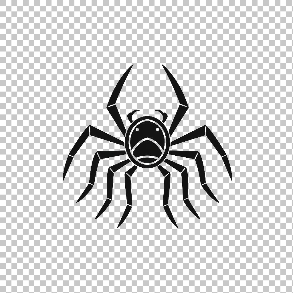 Spider Web Border Icon png, Arachnid Symbol, Insect Illustration