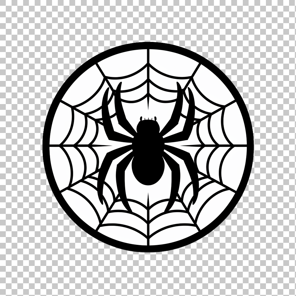 Spider Web Outline Icon png, Cobweb Symbol, Bug Illustration