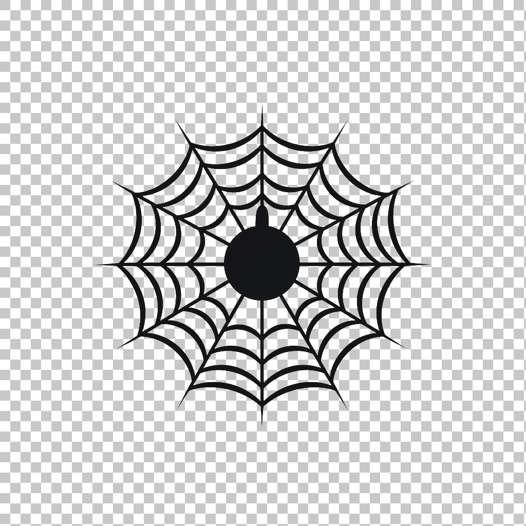 Spider Web Silhouette Icon png, Arachnid Symbol, Insect Illustration