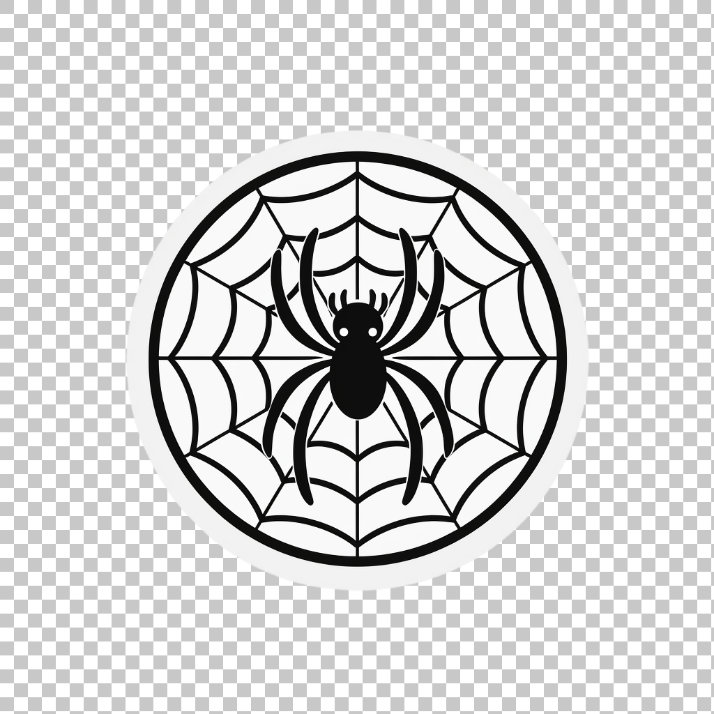 Spider Web Emoji Icon png, Cobweb Symbol, Bug Illustration
