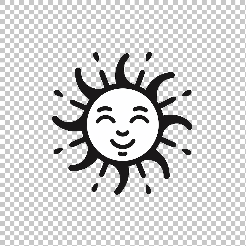 Sunburst Icon png, Sunny Symbol, Day Design