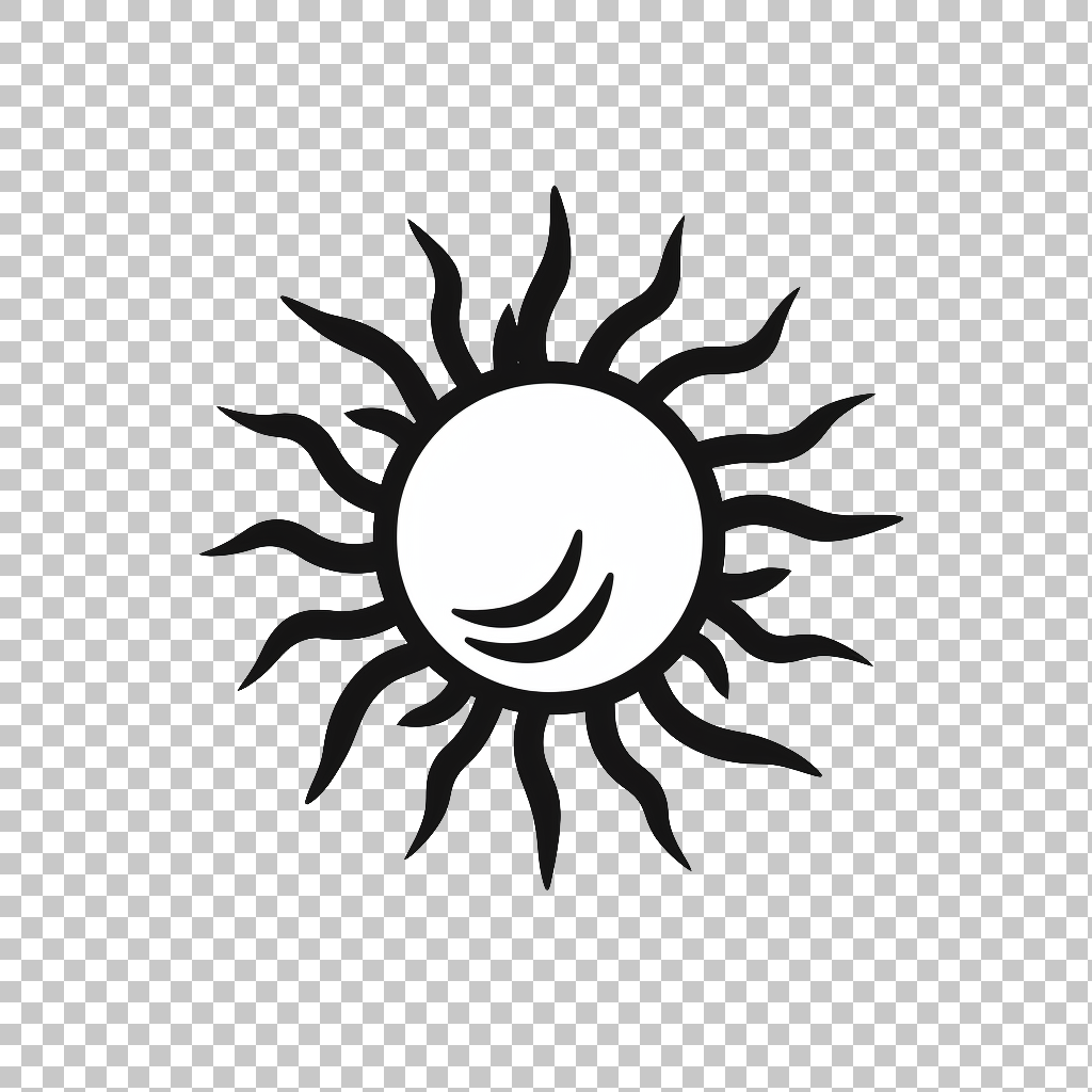 Sun Drawing Icon png, Sunny Symbol, Day Art