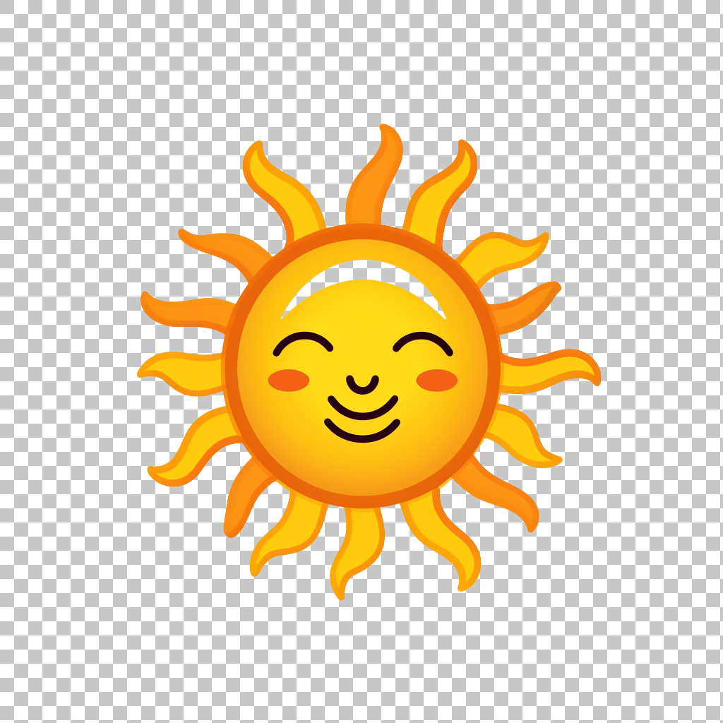 Sun Clipart Icon png, Warm Symbol, Day Illustration