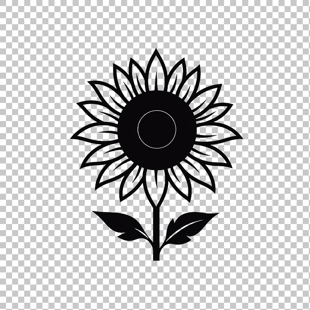 Sunflower Blossom Icon png, Vibrant Floral Symbol, Daisy Illustration
