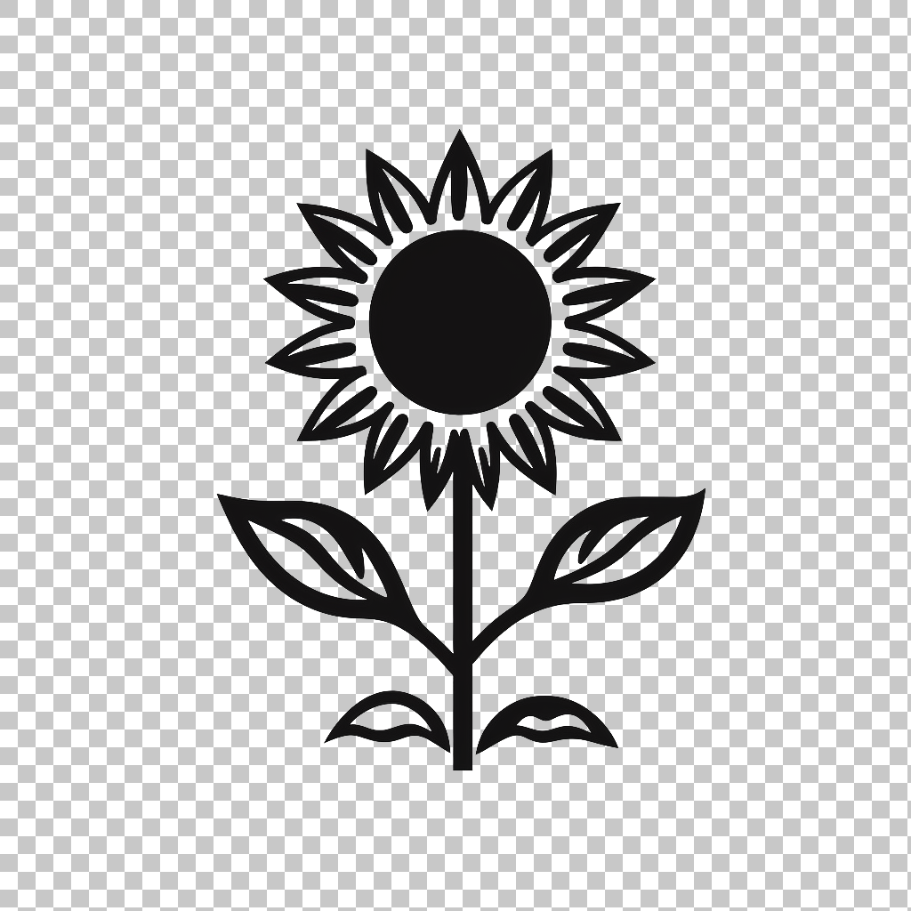 Sunflower Shape Icon png, Bright Blossom, Daisy Graphic