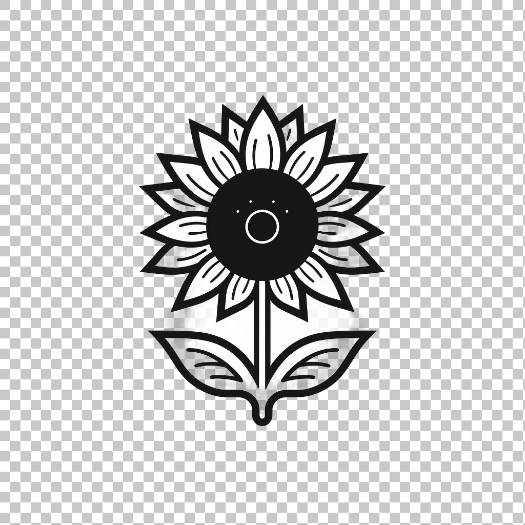 Sunflower Drawing Icon png, Garden Flower Symbol, Daisy Art