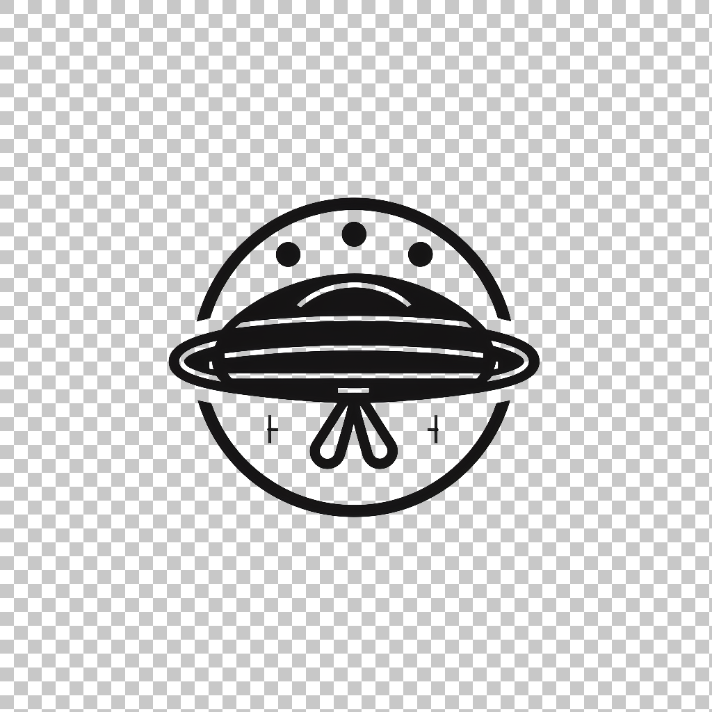 UFO Symbol Icon png, UFO Graphic, Spacecraft Symbol