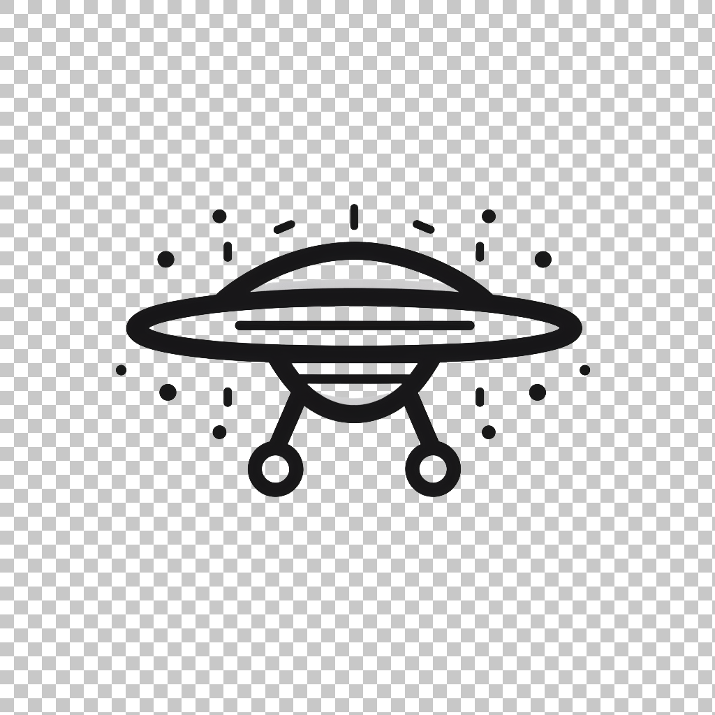 UFO Pattern Icon png, UFO Graphic, Spacecraft Symbol