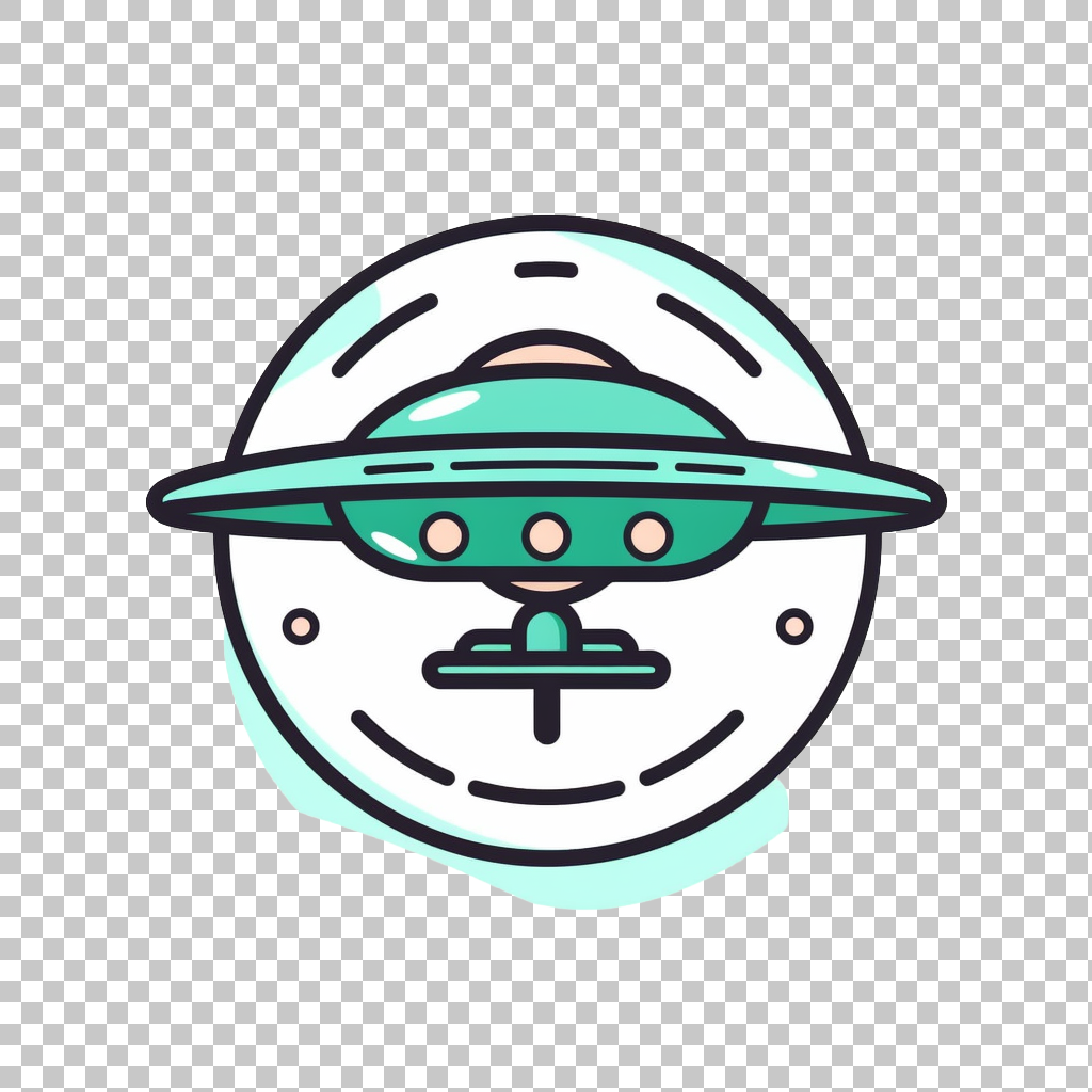 UFO Shape Icon png, UFO Graphic, Flying Saucer Symbol