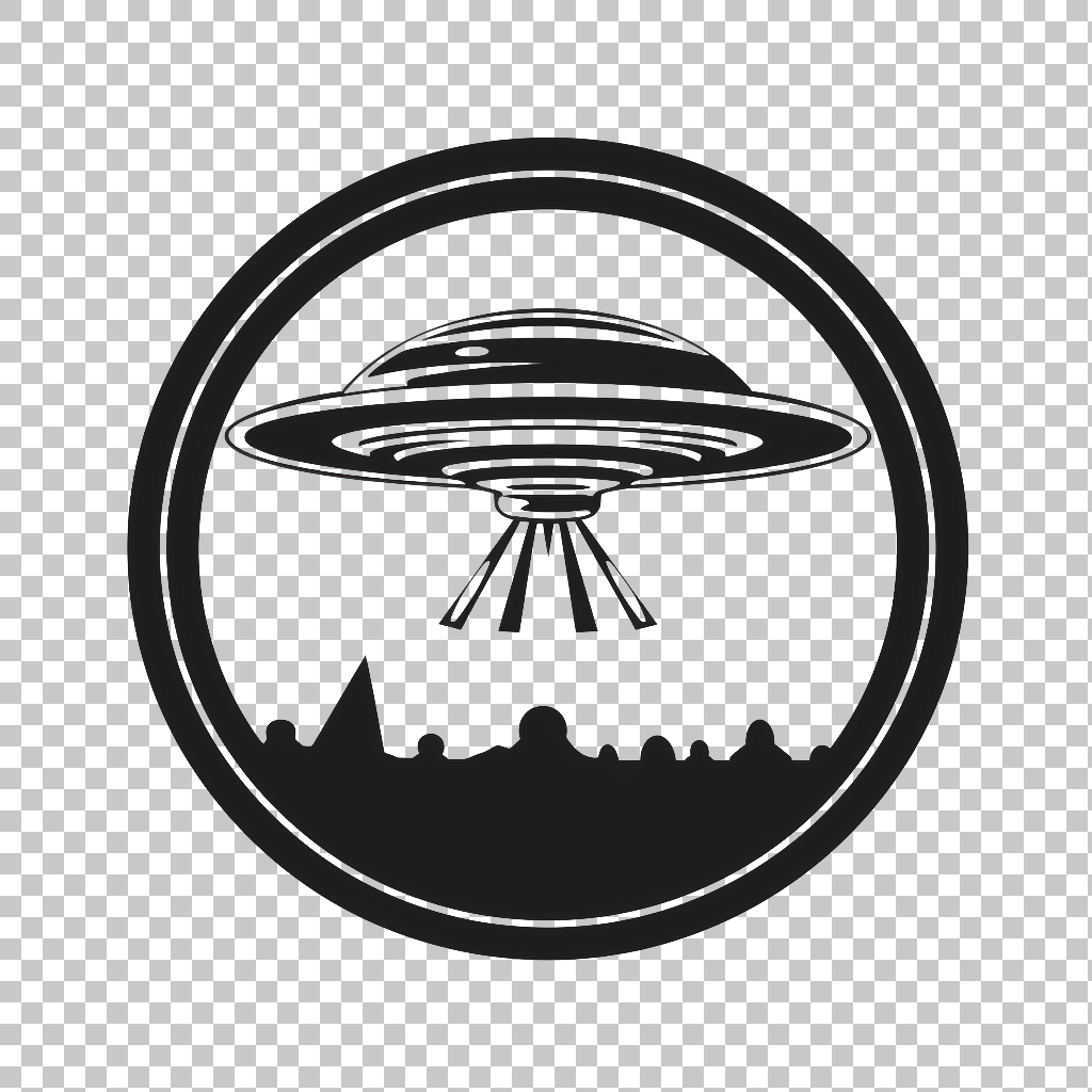 UFO Art Icon png, UFO Graphic, Extraterrestrial Symbol