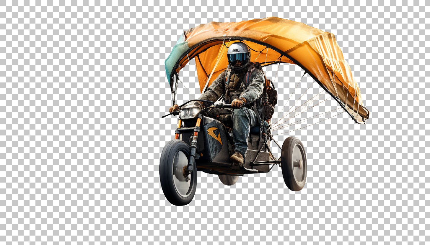 Paramotor png, Motorized Gliding, Sky Exploration
