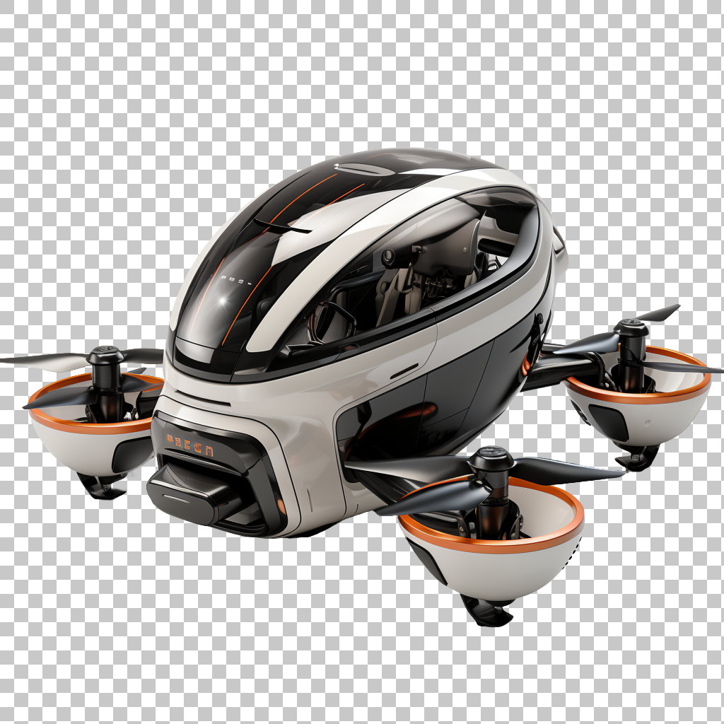 Passenger Drone png, Aerial Transport, Futuristic