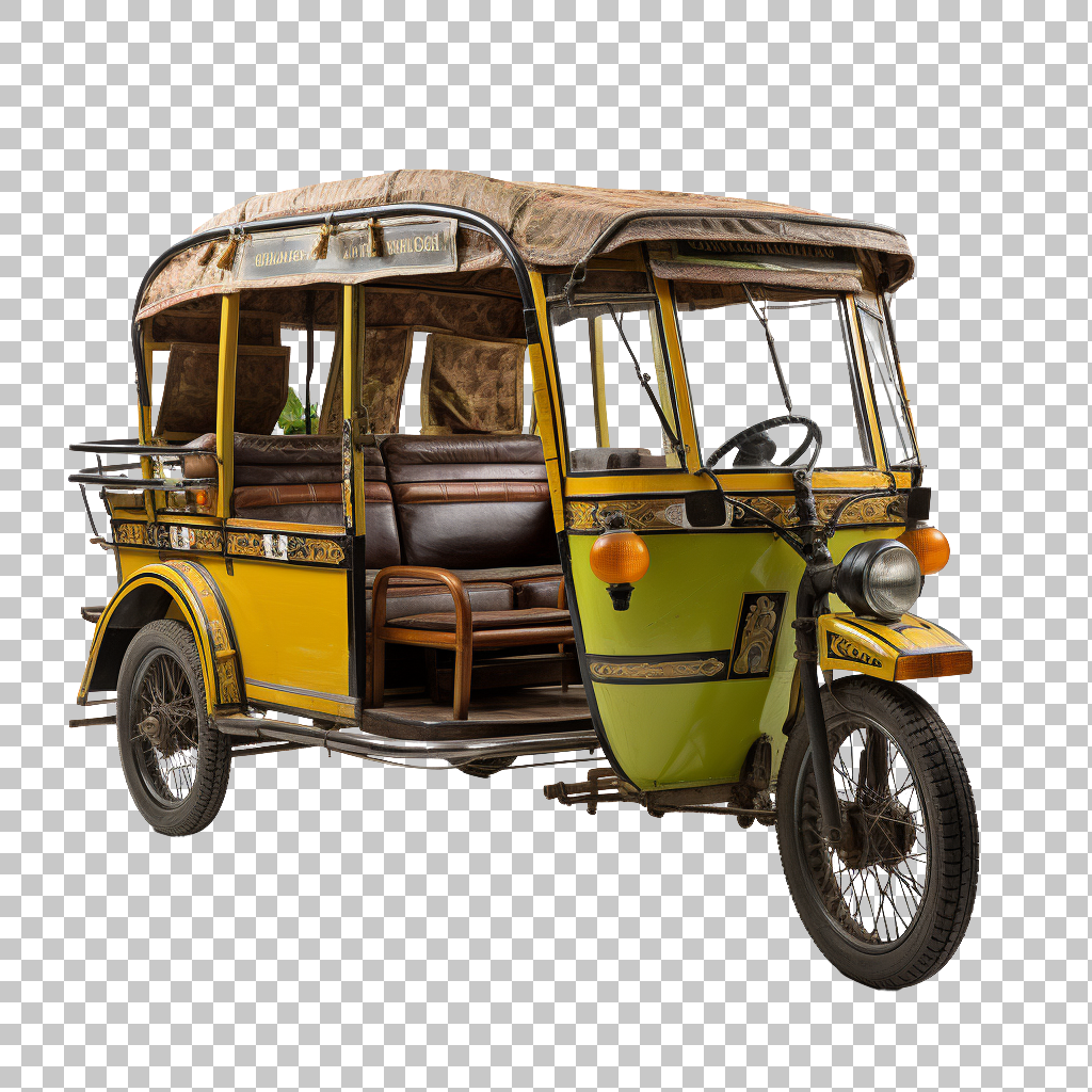 Rickshaw Bicycle png, Cycle Taxi Service, Local Transport