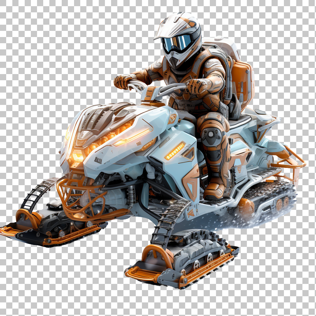 Snowmobile png, Snow Adventure Gear PNG, Frozen Landscapes