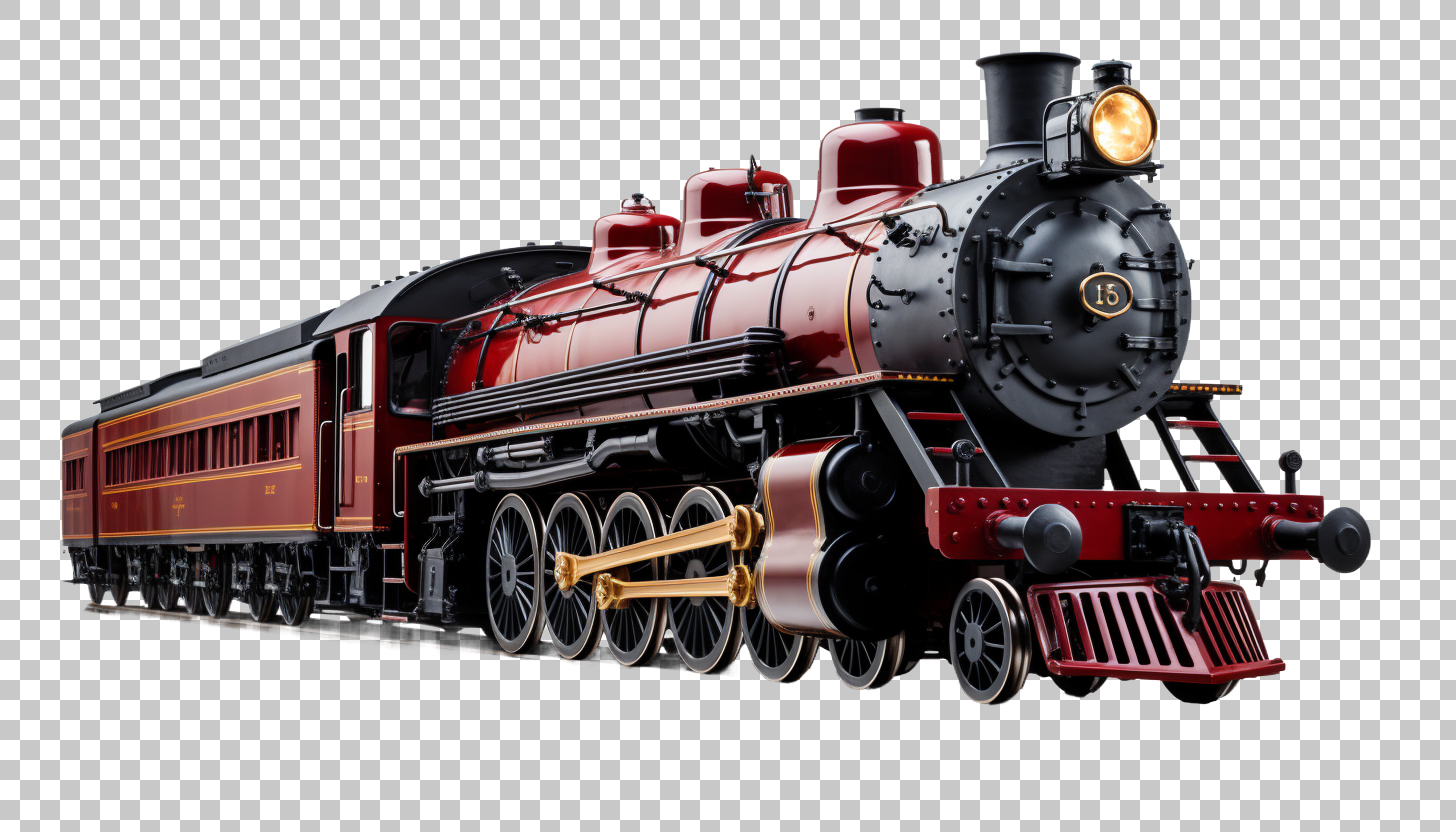 Classic Train png, Antique Railway Illustration, Vintage
