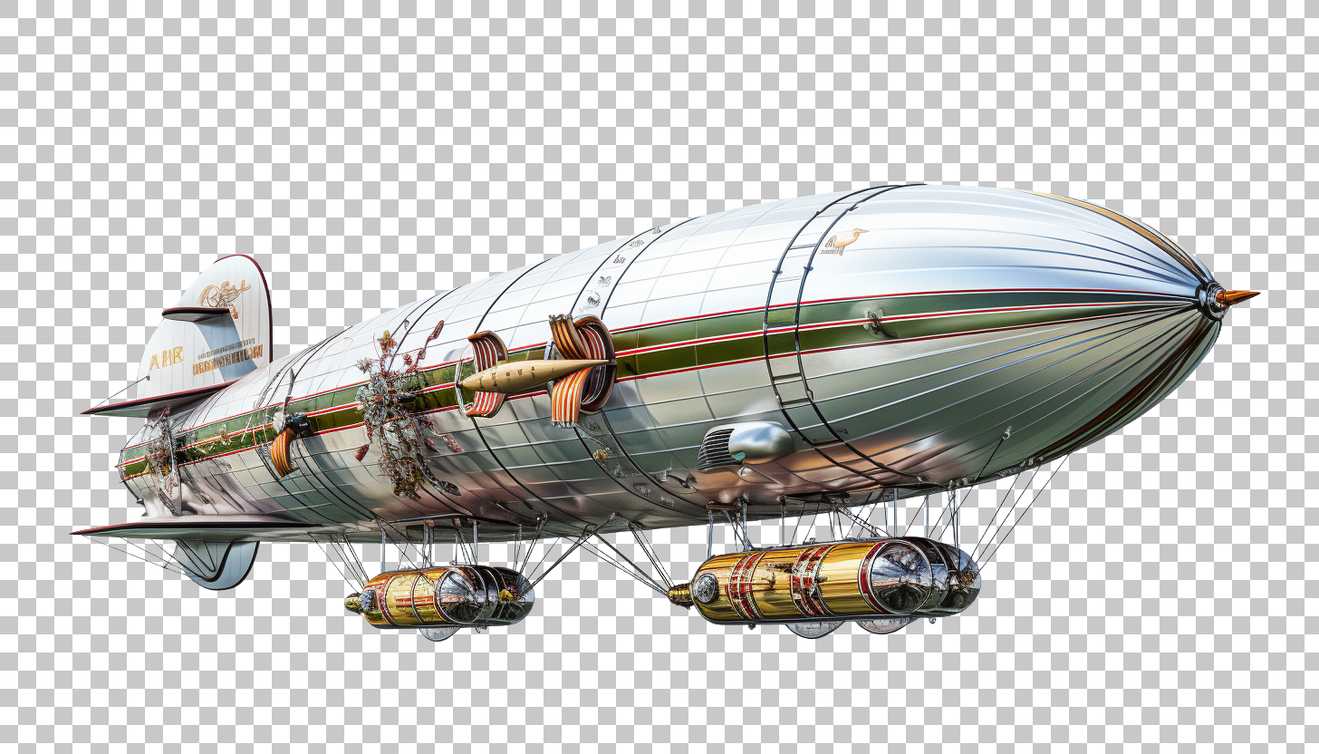 Dirigible Aircraft png, Airship, Flying Machine