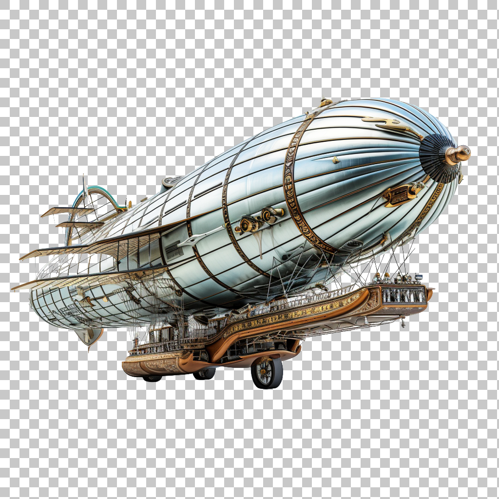 Zeppelin Balloon png, Dirigible, Airborne Craft