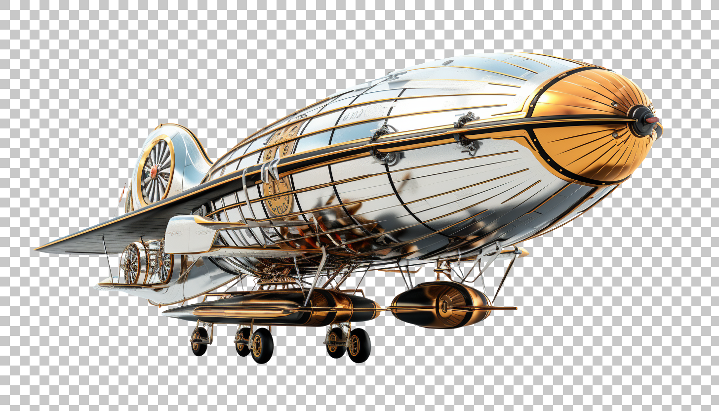 Zeppelin Flight png, Dirigible, Aviation Technology
