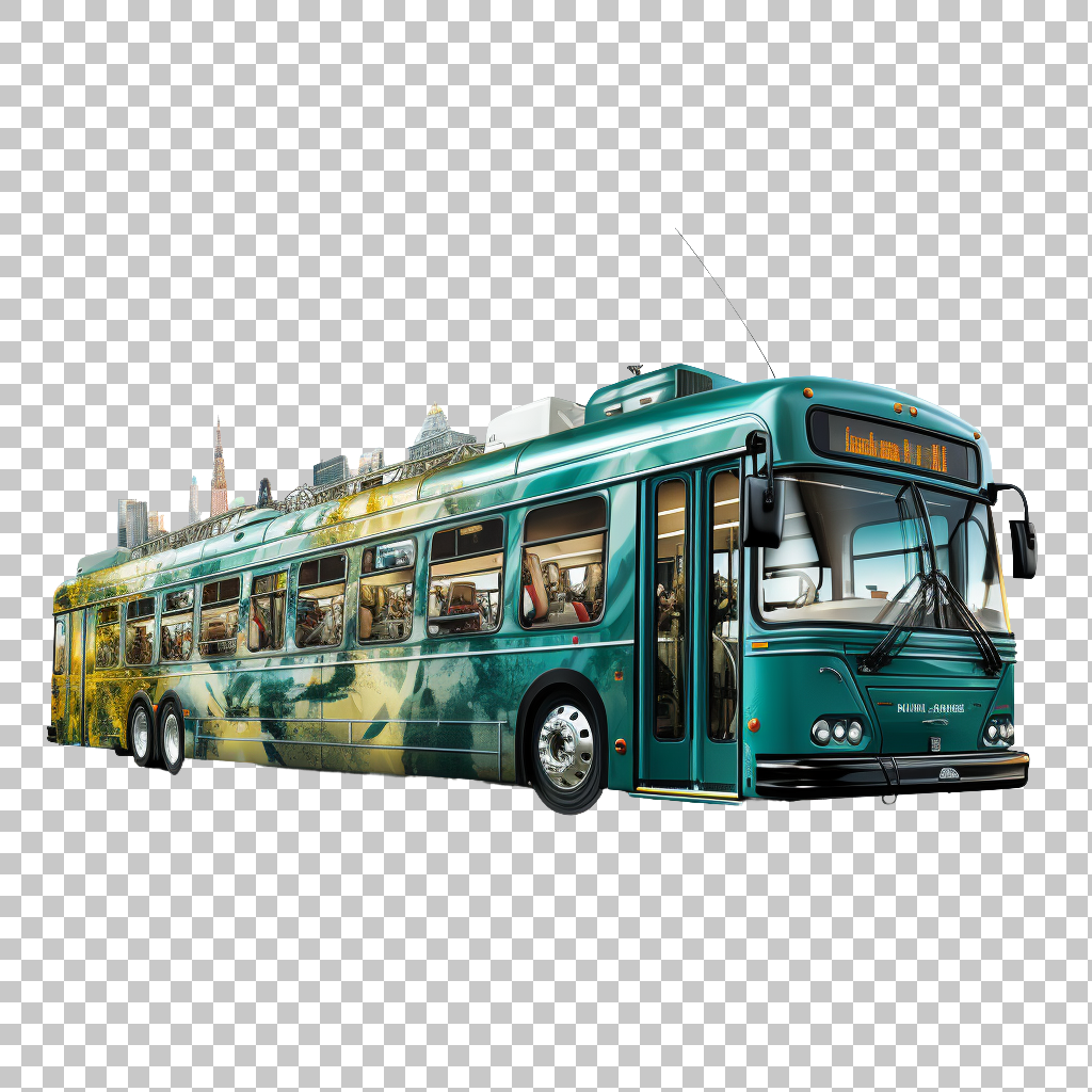 Public Bus png, Transportation Vehicle, Urban Transit