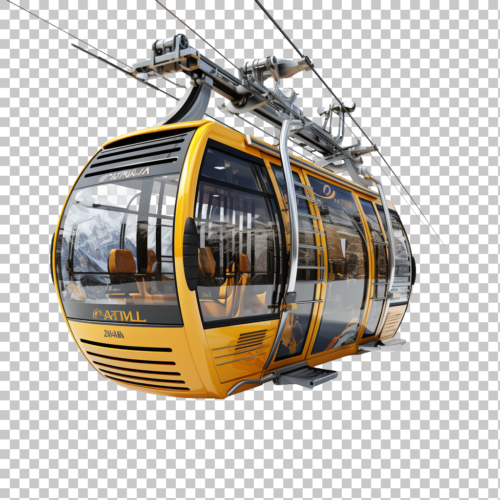 Gondola Cable Car png, Mountain Transport, Aerial Tram