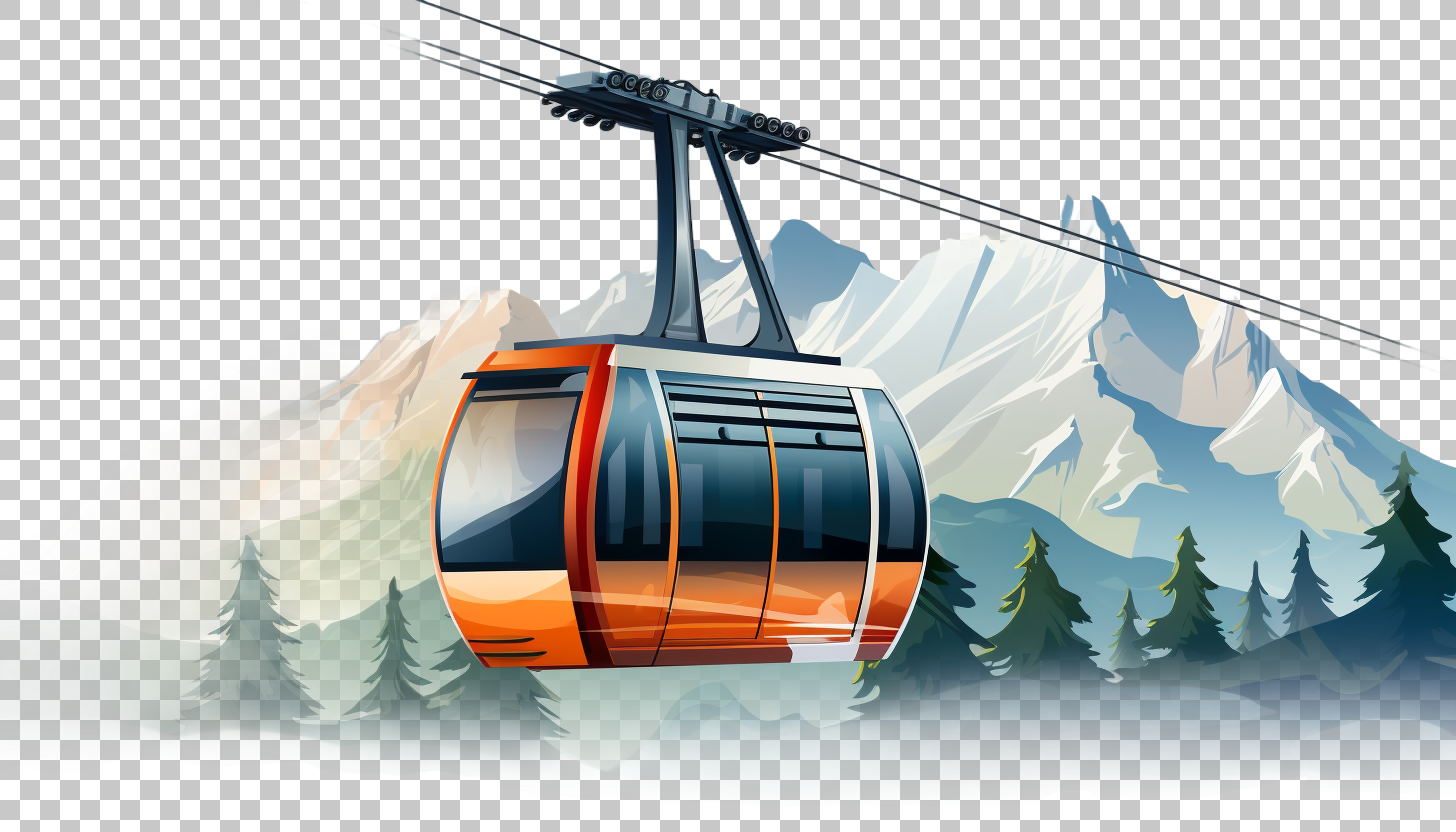 Mountain Cableway png, Outdoor Adventure, Sky Ride
