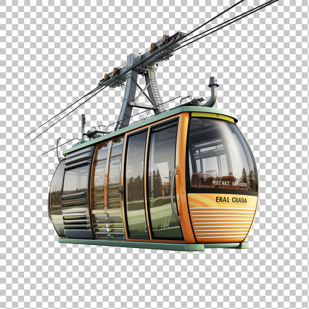 Scenic Cable Car png, Elevated Ride, Panoramic View
