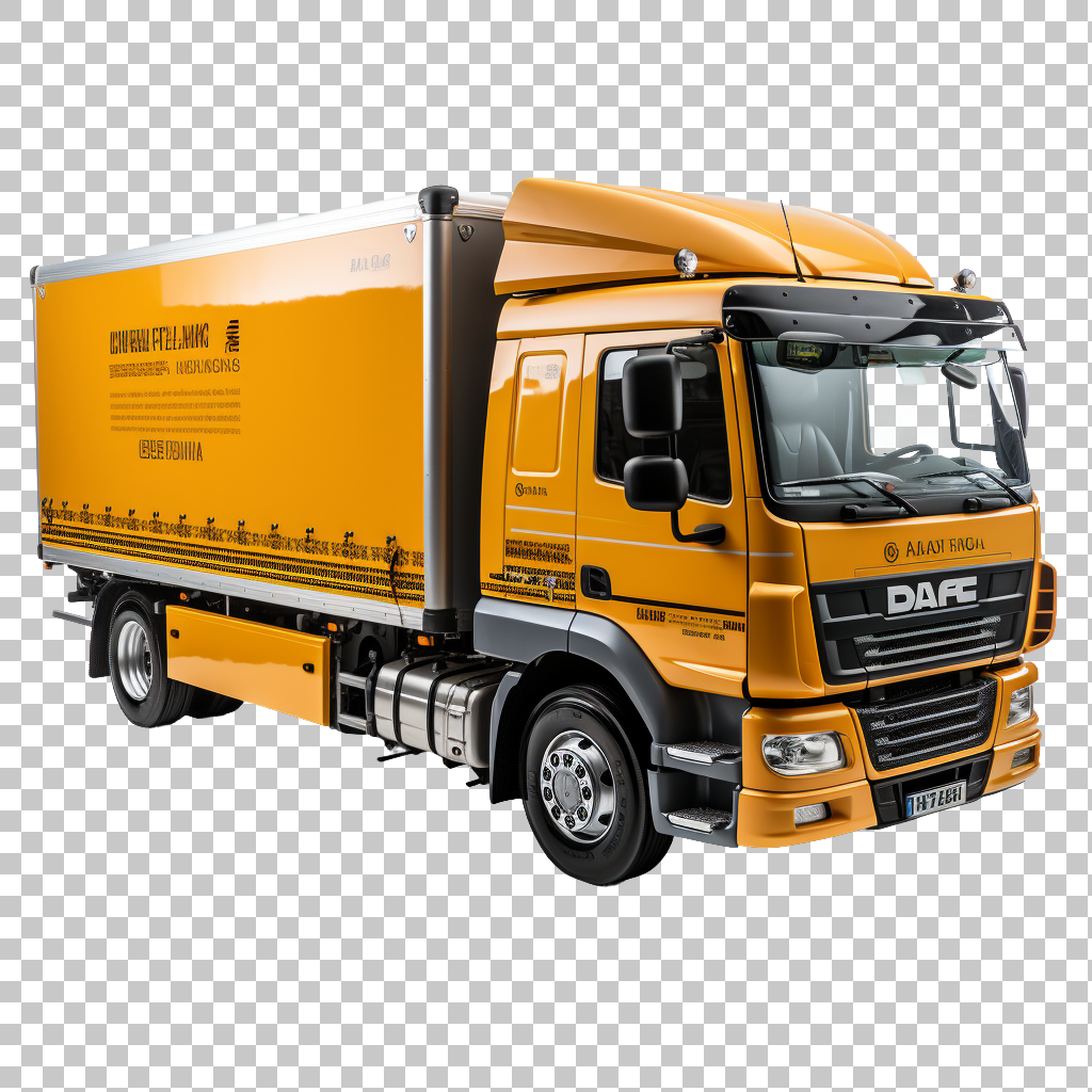 Large Delivery Truck png, Logistics Transport, Cargo Vehicle
