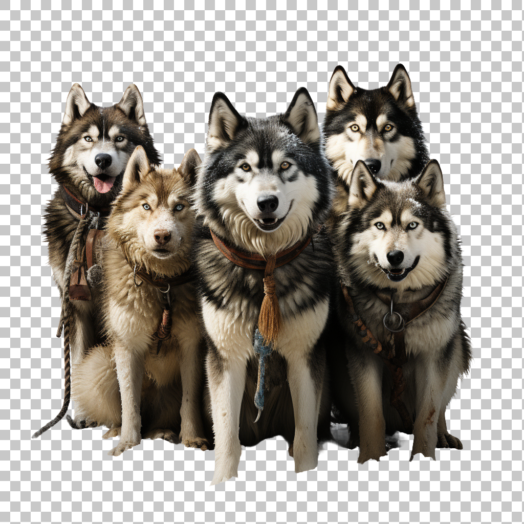 Sledging Adventure png, Arctic Exploration, Dog Sledding