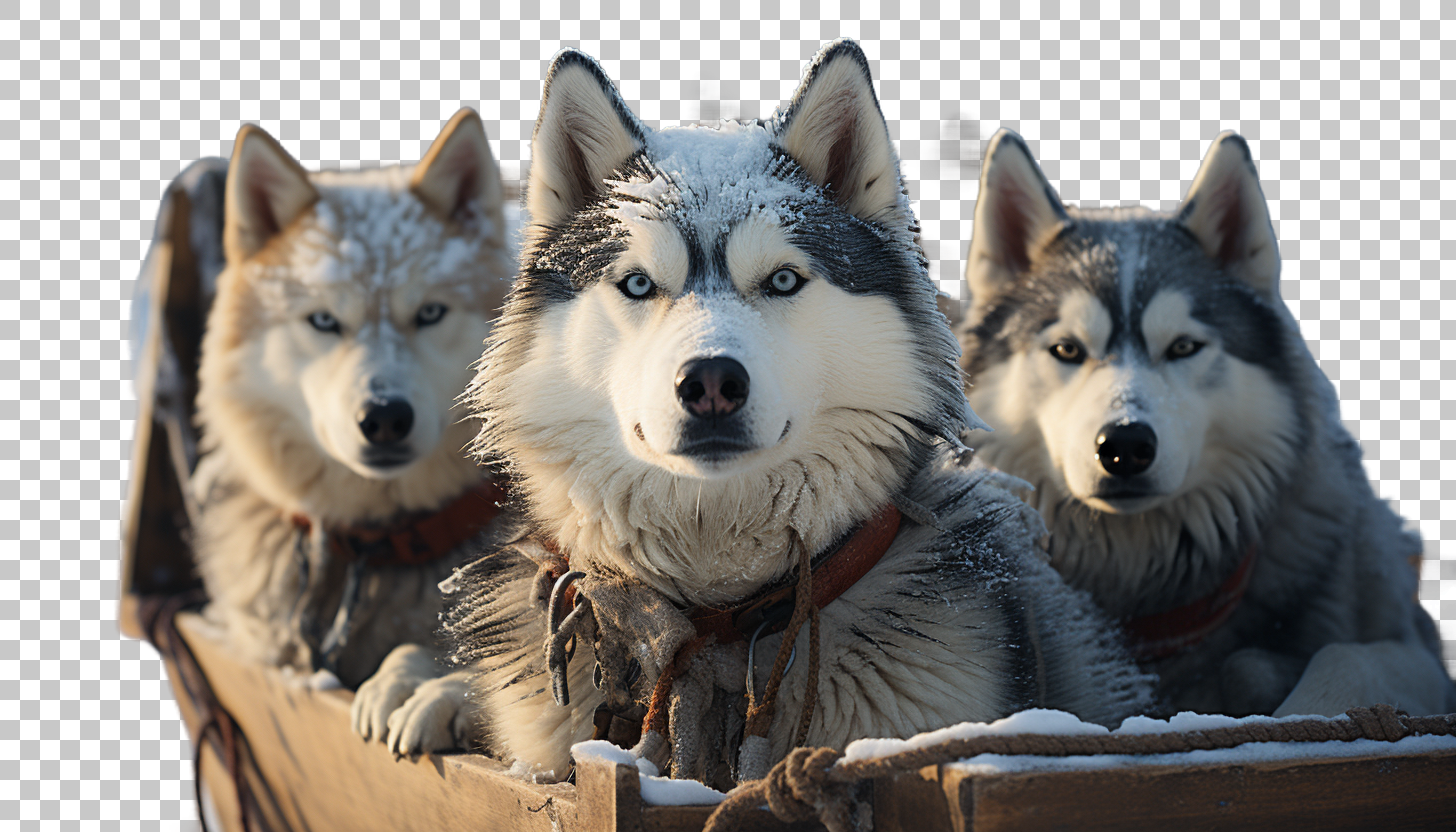 Musher Adventure png, Dog Sledding, Snow Exploration