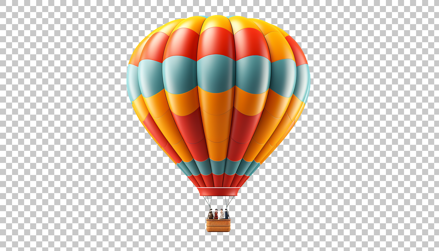 Hot Air Balloon Excursion png, Floating Adventure, Air Travel
