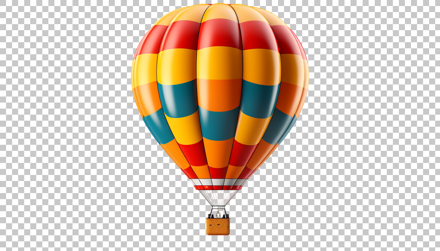 Balloon Voyage png, Aerial Exploration, Sky Travel
