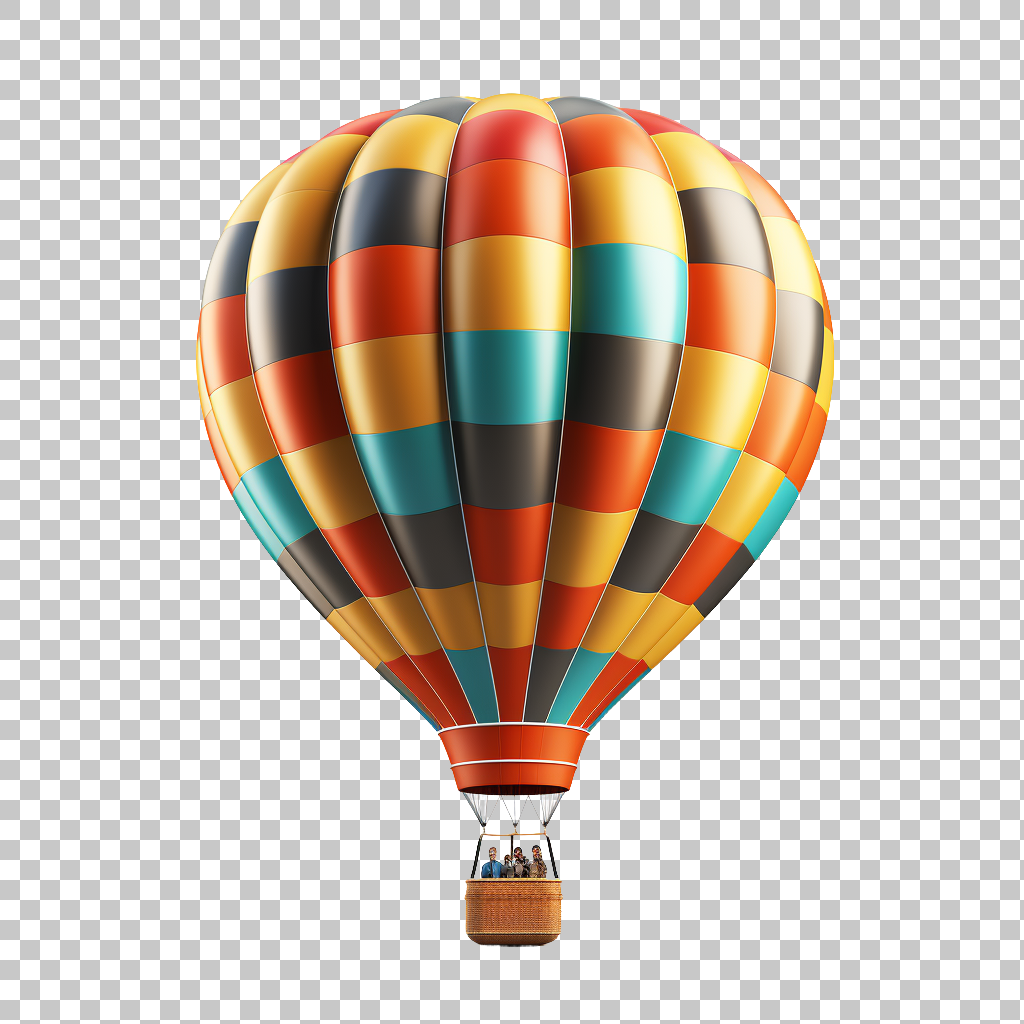 Hot Air Balloon Journey png, Floating Adventure, Sky Travel