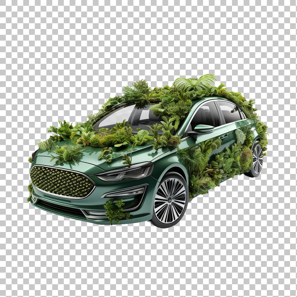 Hybrid Plug-In Car png, Electric-Gasoline Auto, Environmentally Friendly Transportation
