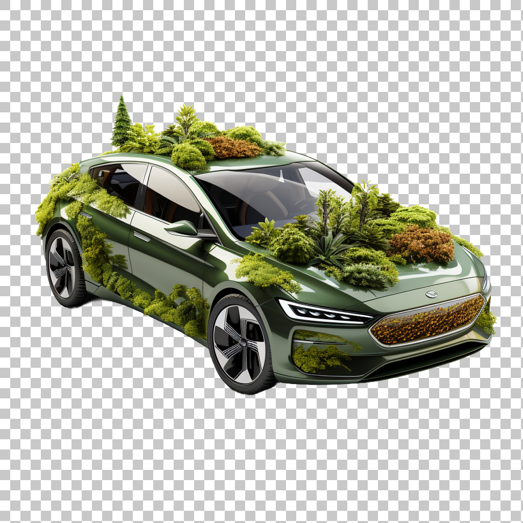 Hybrid Auto png, Electric-Gas Vehicle, Sustainable Transportation