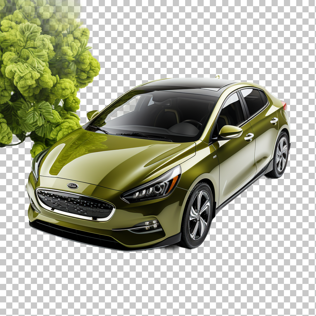 Hybrid Electric Car png, Green Hybrid Vehicle, Eco-Conscious Auto
