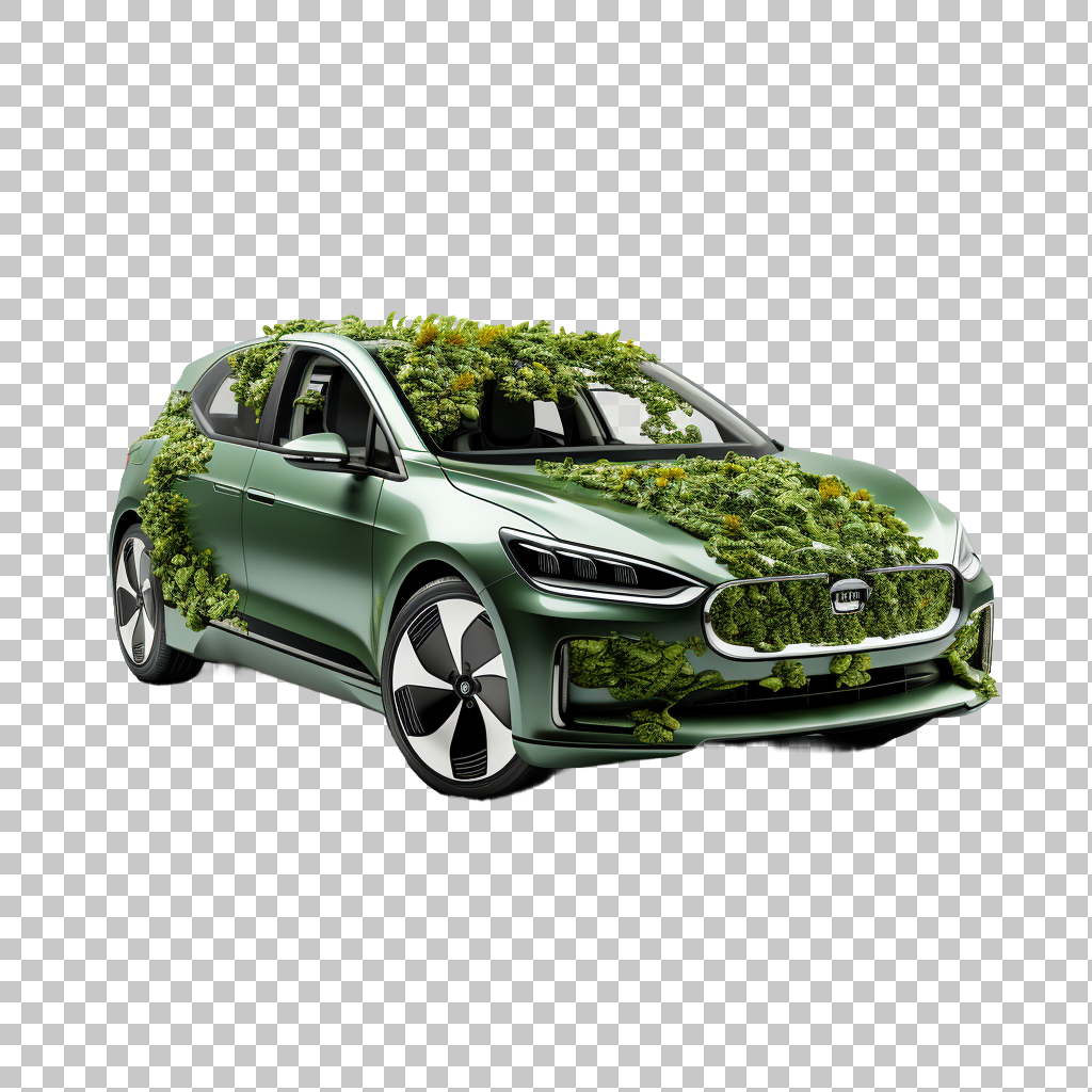 Eco Hybrid Car png, Fuel-Efficient Auto, Sustainable Vehicle
