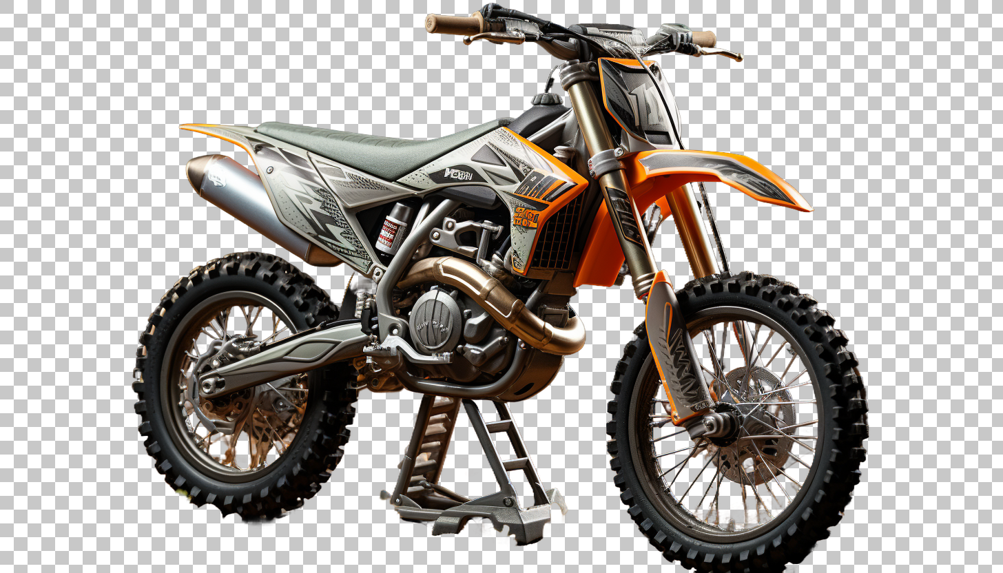 Motocross Racing Bike png, Dirt Track Motorcycle, Adrenaline Ride